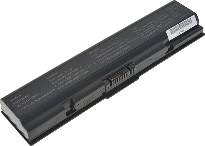Baterie T6 Power pro Toshiba Satellite A200, A300, A500, L200, L300, L450, 5200mAh, 56Wh, 6cell