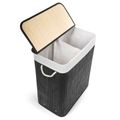 Koš na prádlo G21 Bambus 105l Black