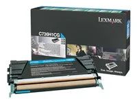 Vysoká výtěžnost - azurová - originální - kazeta s barvivem LCCP, LRP - pro Lexmark C736dn, C736dtn, C736N, X736de, X738de, X738dte