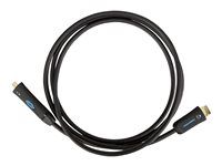 Kabel adaptéru - USB-C s piny (male) do HDMI s piny (male) - 1.83 m - dvojnásobně stíněný - černá - podporuje 4K, aktivní