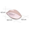 HAMA WM-500, Ergonomická bezdrátová myš, růžová