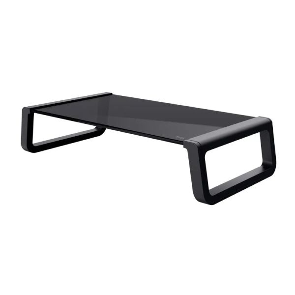Trust monta glass monitor stand blk