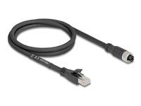 M12 Cable X-coded 8 pin female to RJ45 p