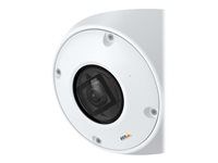 Síťová bezpečnostní kamera - kupole - odolnost vůči slitkům - barevný (Den a noc) - 4 MP - 2304 x 1728 - 720p, 1080p - úchyt M12 - objektiv fixed iris - pevné ohnisko - audio - HDMI - LAN 10/100 - MJPEG, H.264, HEVC, H.265, MPEG-4 AVC - PoE Plus