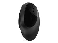 Myš - ergonomický - 5 tlačítka - bezdrátový - 2.4 GHz, Bluetooth 4.0 LE - bezdrátový přijímač USB - černá - maloobchod