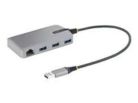 USB Expansion Hub w/ Ethernet Adapter (5G3AGBB-USB-A-HUB) - Rozbočovač - 3 x USB 3.2 Gen 1 + 1 x micro-USB + 1 x 10/100/1000 - desktop