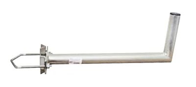 Anténní držák 50 na stožár s úhlem průměr 42mm výška 16cm pozink.