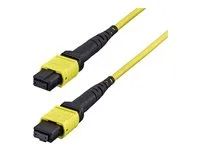 Startech - Patch kabel - MTP/MPO-12 jednovidový (F) do MTP/MPO-12 jednovidový (F) - 5 m - 3 mm - optické vlákno - 9 / 125 mikron - OS2 - OFNP - plénum - žlutá