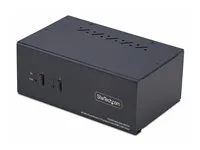 Startech 2-Port Dual-Monitor DisplayPort en HDMI KVM Switch, 4K 60Hz - Prepínac KVM / audio / USB - 2 x KVM / zvuk / USB - 1 místní uživatel - desktop - kompatibilní s TAA