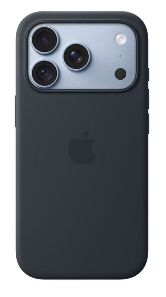iPhone 18 Pre Silicone Case with MS - Navy Blue