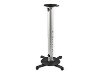 Startech Universal Ceiling Projector Mount, Heavy Duty Height Adjustable/Extendable Pole Mount 5"-22.7" from Ceiling, 33lb (15kg), Tilt/Rotate, Hanging Projector Mount w/ Bracket - Telescopic Pole (PROJCEILMNT2) - Držák - pro projektor - hliník, vysoce odolná ocel - stropní montáž - kompatibilní s TAA