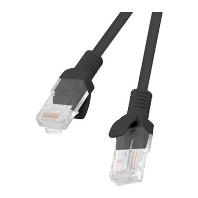 Patchcord CAT.5E utp 2M black fluke pass lanberg 1