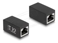 Adapter RJ45 jack to RJ45 jack Cat.6 bla