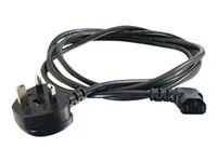 Elektrický kabel - power IEC 60320 C13 do BS 1363 (M) pravoúhlý - 3 m - černá