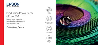 EPSON Production Photo Paper Glossy 200 36" x 30m
