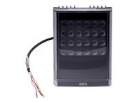Infračervený iluminátor - montáž na strop, montáž na sloupek, montáž na stěnu - 12 - 24 V - interiér, venkovní použití - 46 watt - černá - pro AXIS D3110, P1385-E, P1455-LE, P1455-LE-3, Q1656, Q1656-B, Q1715, V5938 50