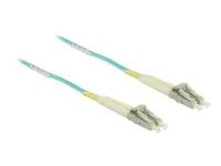 Síťový kabel - multirežim LC (M) do multirežim LC (M) - 0.5 m - 1.8 mm - optické vlákno - 50 / 125 mikron - OM3 - vodě - barva