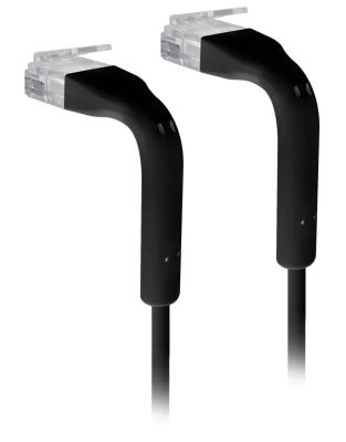 Ubiquiti U-Cable-PATCH-RJ45-BK, Ethernet Patch Kabel, 0,1m (0,22m s konektory), Cat6, černý