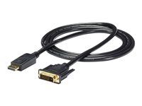 6ft / 2m - 1920 x 1200 - M/M – DP to DVI Adapter Cable – Passive DisplayPort Monitor Cable (DP2DVI2MM6) - Kabel adaptéru - DVI-D (M) do DisplayPort (M) - 1.8 m - černá