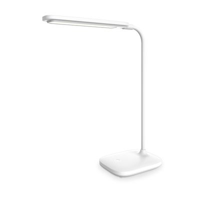 Platinet PDL6728 stolní LED lampa 5W stmívatelná, integrovaná baterie 2400mAh, USB port, bílá