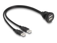 USB 2.0 Cable 2 x USB Type-A male to 2 x