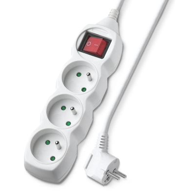 Prodlužovací kabel 3 zásuvky 5m GETI GEC35S s vypínačem
