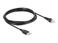 Kabel skeneru čárových kódů - RJ-50 (M) do USB (M) - USB 2.0 - 1.5 m - černá