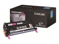 Vysoká výtěžnost - purpurová - originální - kazeta s barvivem - pro Lexmark X560dn, X560n