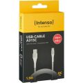 INTENSO A315C, Kabel USB 2.0-TypeC, 1,5m, bílý