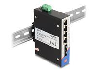 Industrial Gigabit Ethernet Switch 4 Por