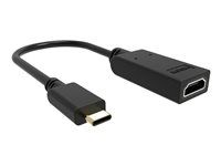 VISION - Video adaptér - USB-C s piny (male) do HDMI se zdírkami (female) - cerná - podpora 4K60 Hz (3840 x 2160)