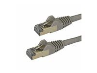 Category 6A - 26AWG (6ASPAT750CMGR) - Patch kabel - RJ-45 (M) do RJ-45 (M) - 7.5 m - STP - CAT 6a - lisovaný, provedení bez hrbolků - šedá