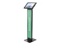 Compulocks Surface Pro 8-11 Apex Enclosure Brandable Floor Stand - Stojan - pro tablet - brandable - uzamykatelný - kovový rám - cerná - velikost obrazovky: 13" - podlahové provedení - pro Microsoft Surface Pro 8, Pro 9
