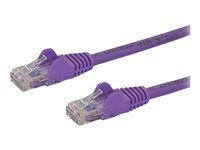 Category 6 - 24AWG (N6PATC1MPL) - Síťový kabel - RJ-45 (M) do RJ-45 (M) - 1 m - UTP - CAT 6 - provedení bez hrbolků, licna - purpurová