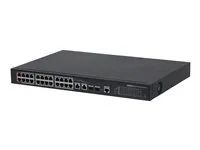 Přepínač - řízený - 24 x 10/100 (PoE) + 2 x combo Gigabit SFP (uplink) - desktop - PoE (360 W)
