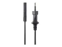 Laptop Charger Cable, UL Listed - Elektrický kabel - power IEC 60320 C7 do Eurozástrčka (M) - AC 250 V - 1 m - černá - Evropa