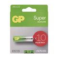 Baterie AA (R6) alkalická GP Super 10ks