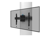 Montážní sada (montáž) - fixní - pro plochý panel - uzamykatelný - černá - velikost obrazovky: 40"-75" - opora