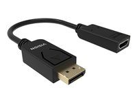 Video adaptér - DisplayPort s piny (male) do HDMI se zdířkami (female) - černá - podporuje 4K