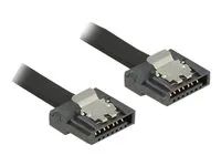SATA 6 Gb/s Cable 10 cm black FLEXI