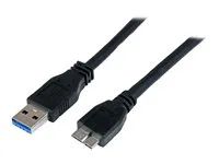 USB 3 Micro B Cable - 1x USB A (M), 1x USB Micro B (M) - Black (USB3CAUB1M) - Kabel USB - Micro-USB typu B (M) do USB typ A (M) - USB 3.0 - 1 m - černá - pro P/N: DKT30CVAGPD, HB30A4AIB, HB30AM4AB, HB31C2A2CME, HB31C3A1CME, ST7C51224, ST7C51224EU