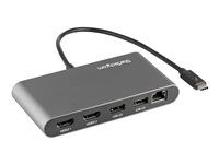 Portable Dual Monitor w/HDMI 4K 60Hz - 2X USB-A Hub (3.2/2.0), GbE - 28cm Cable - TB3 Multiport Adapter - Mac/Windows - Upgraded Version of TB3DKM2HD (TB3DKMHDL) - Dokovací stanice - Thunderbolt 3 - 2 x HDMI - 1GbE