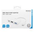 DELTACO USBC-HDMI23, Adaptér USB-C/HDMI, 4K@30Hz