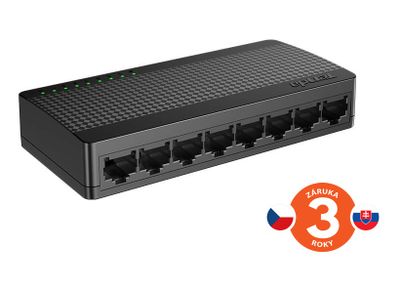 Tenda SG108M -  8x Gigabit Desktop Ethernet Mini  Switch, rychlosti 10/100/1000 Mb/s, 16Gb/s