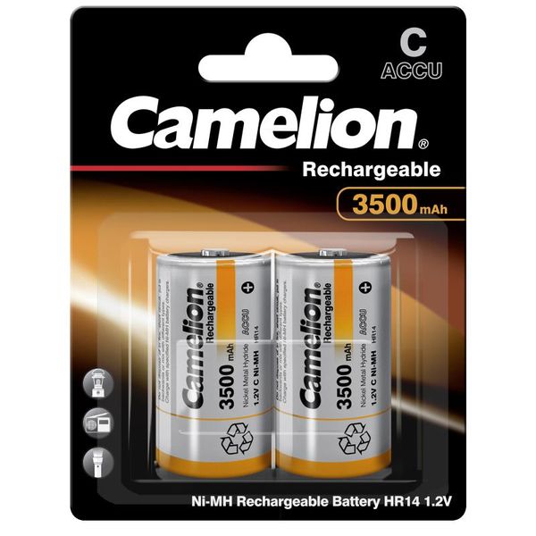 CAMELION Baterie nabíjecí C 2ks NI-MH R14/C 350