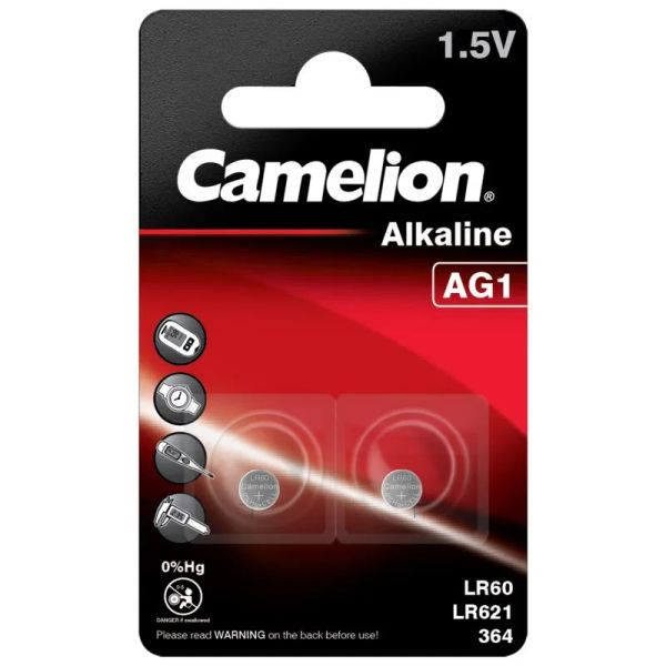 CAMELION Batérie alkalické AG1, LR60, 1,5V, 2ks