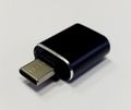 Redukce USB A - USB C, černá