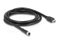 M12 Cable A-coded 17 pin female to HDMI