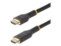 HDMI 2.0 4K 60Hz UHD - Rugged HDMI Cord w/ Aramid Fiber - Durable High Speed HDMI Cable - Heavy-Duty HDMI 2.0 Cable - Vysoká rychlost - kabel HDMI s ethernetem - HDMI s piny (male) do HDMI s piny (male) - 7 m - černá