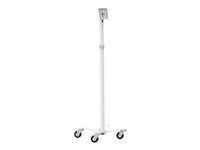 Compulocks Universal Invisible Mount Medical Rolling Cart - Vozík - pro tablet - univerzální neviditelný držák - zdravotní - bílá - velikost obrazovky: up to 15"
